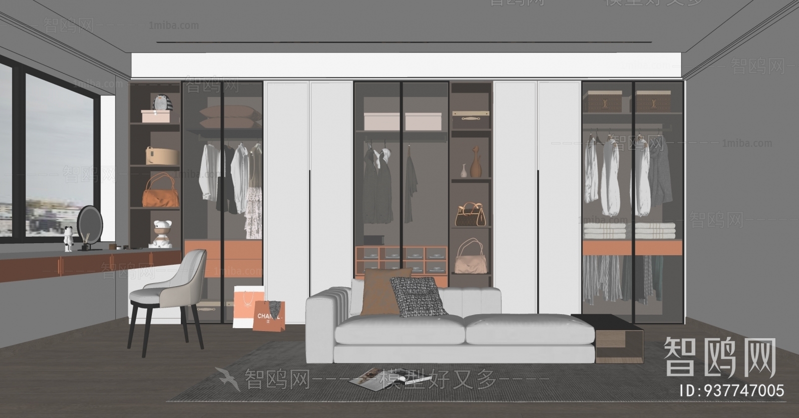 Modern Clothes Storage Area