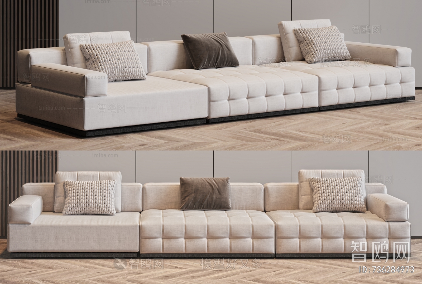 Modern Three-seat Sofa