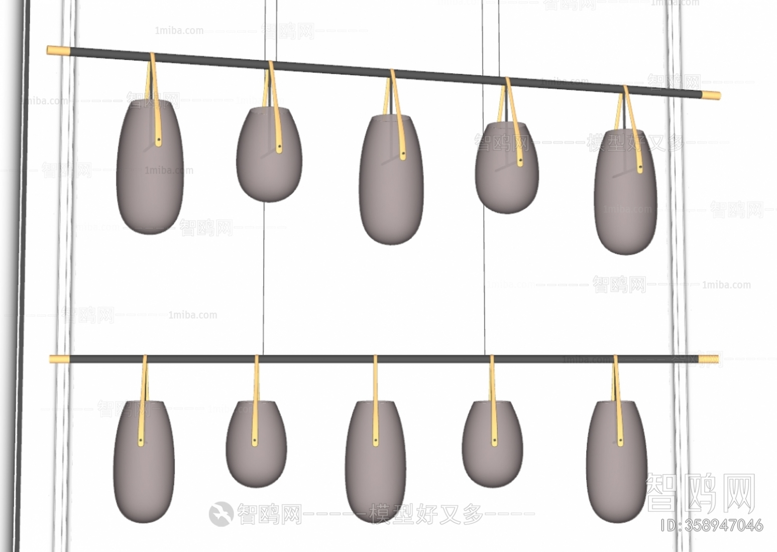 Modern Long Chandelier