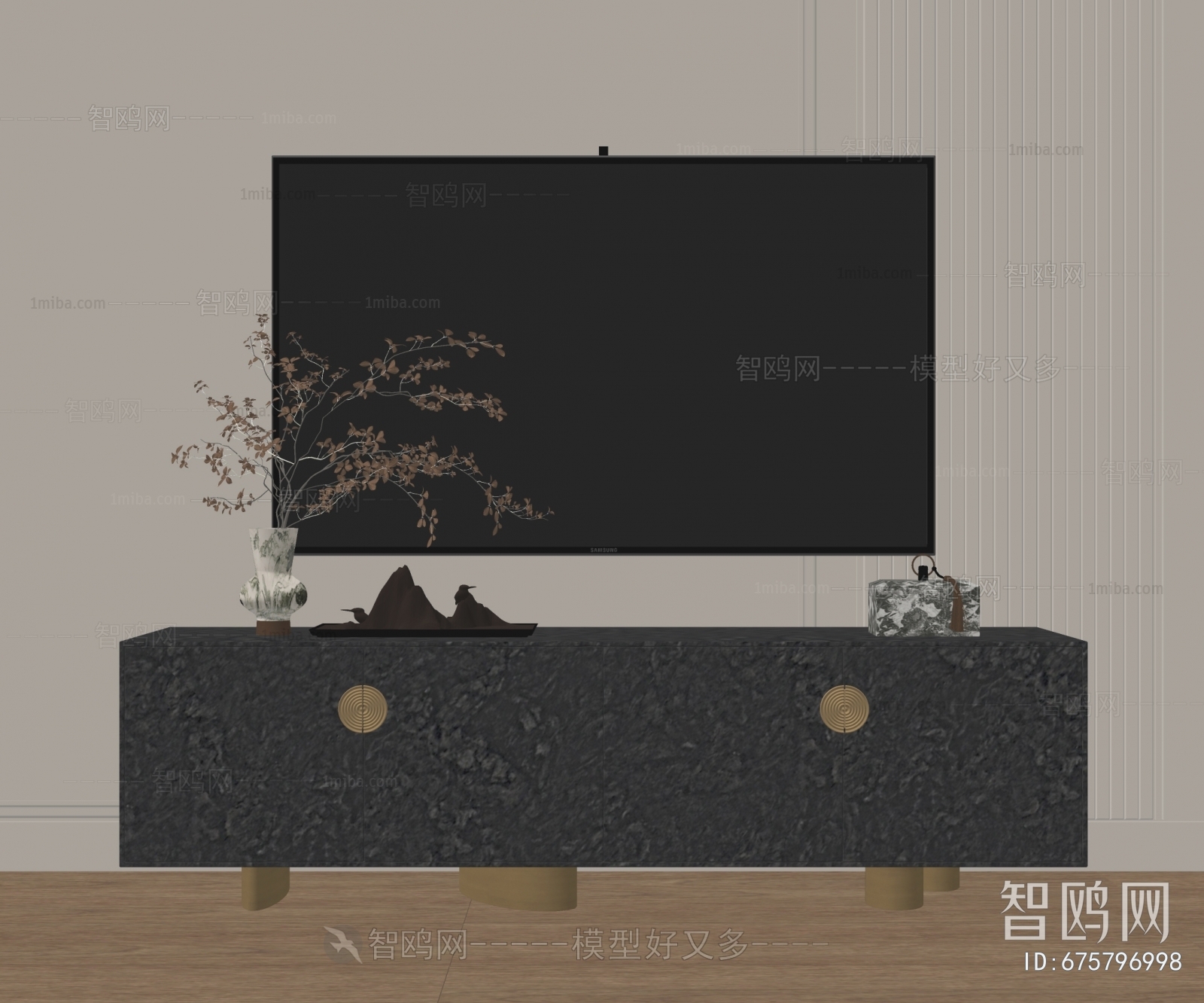 New Chinese Style TV Cabinet