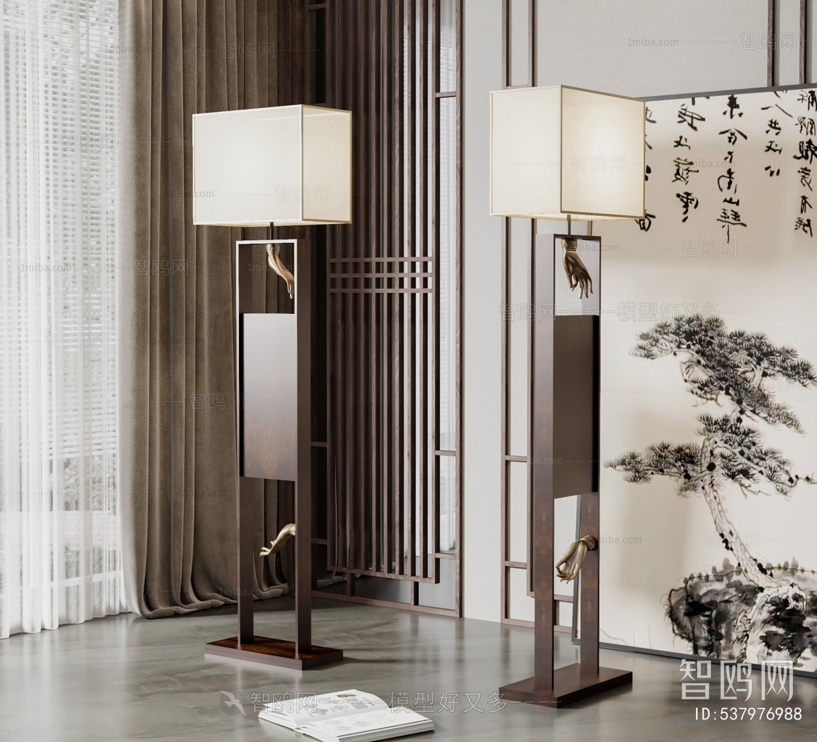 New Chinese Style Floor Lamp