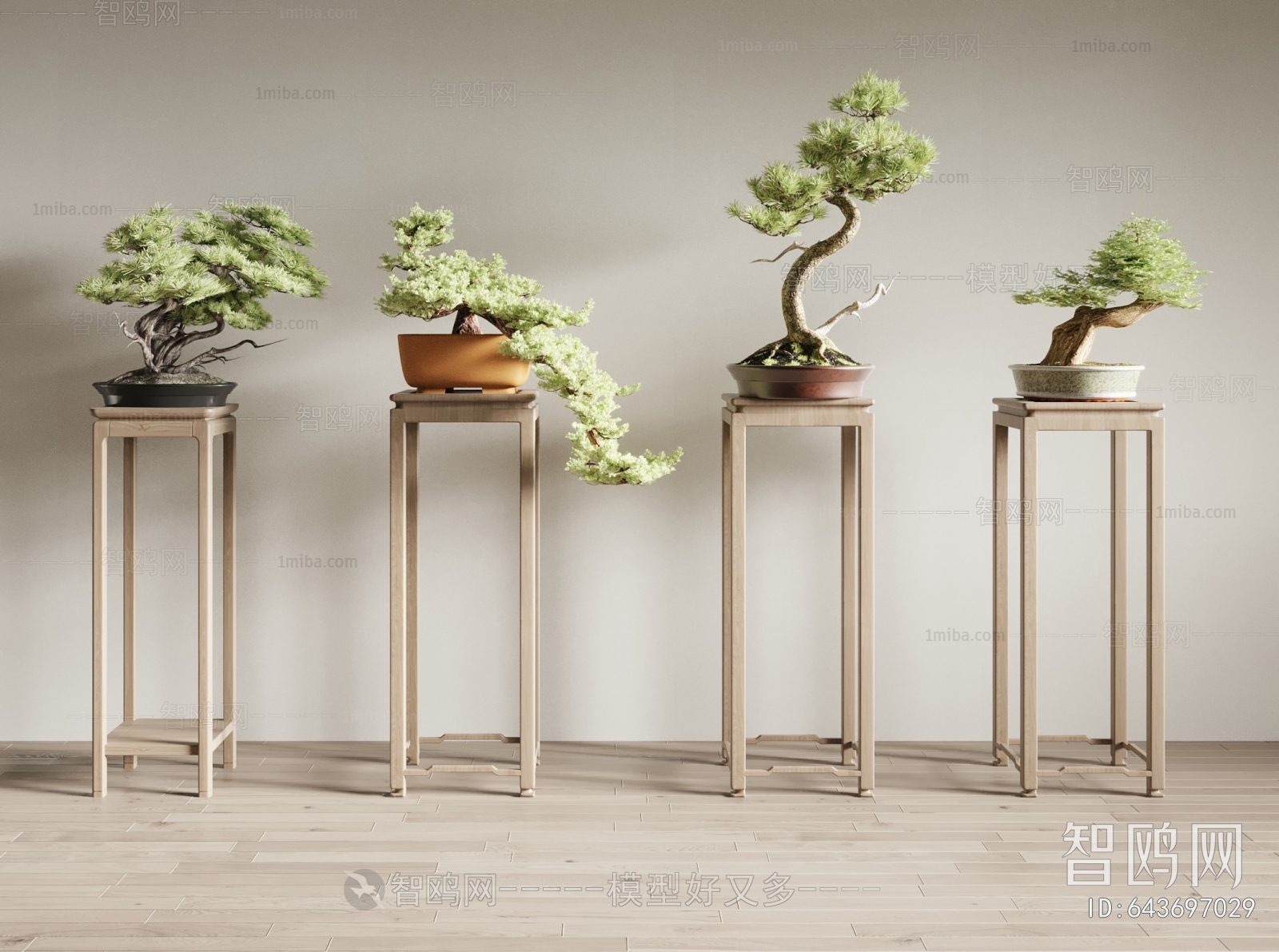 New Chinese Style Flower Shelf