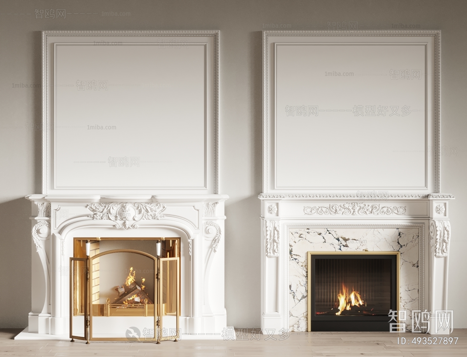 French Style Fireplace