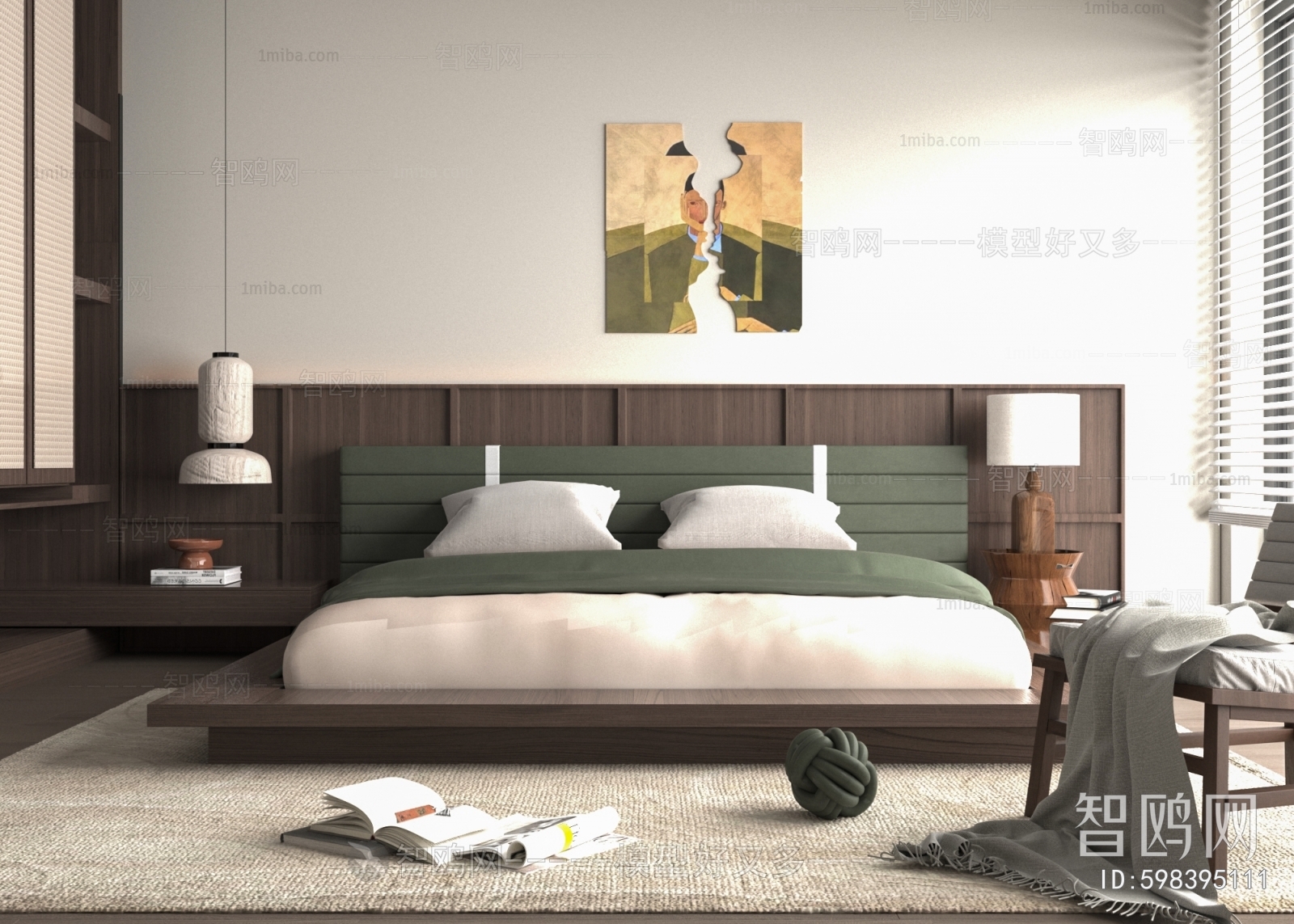 Modern Wabi-sabi Style Bedroom