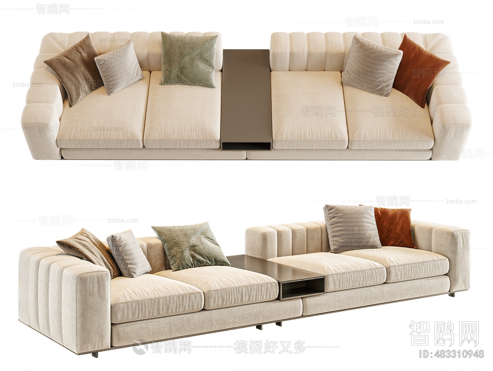 Modern Multi Person Sofa