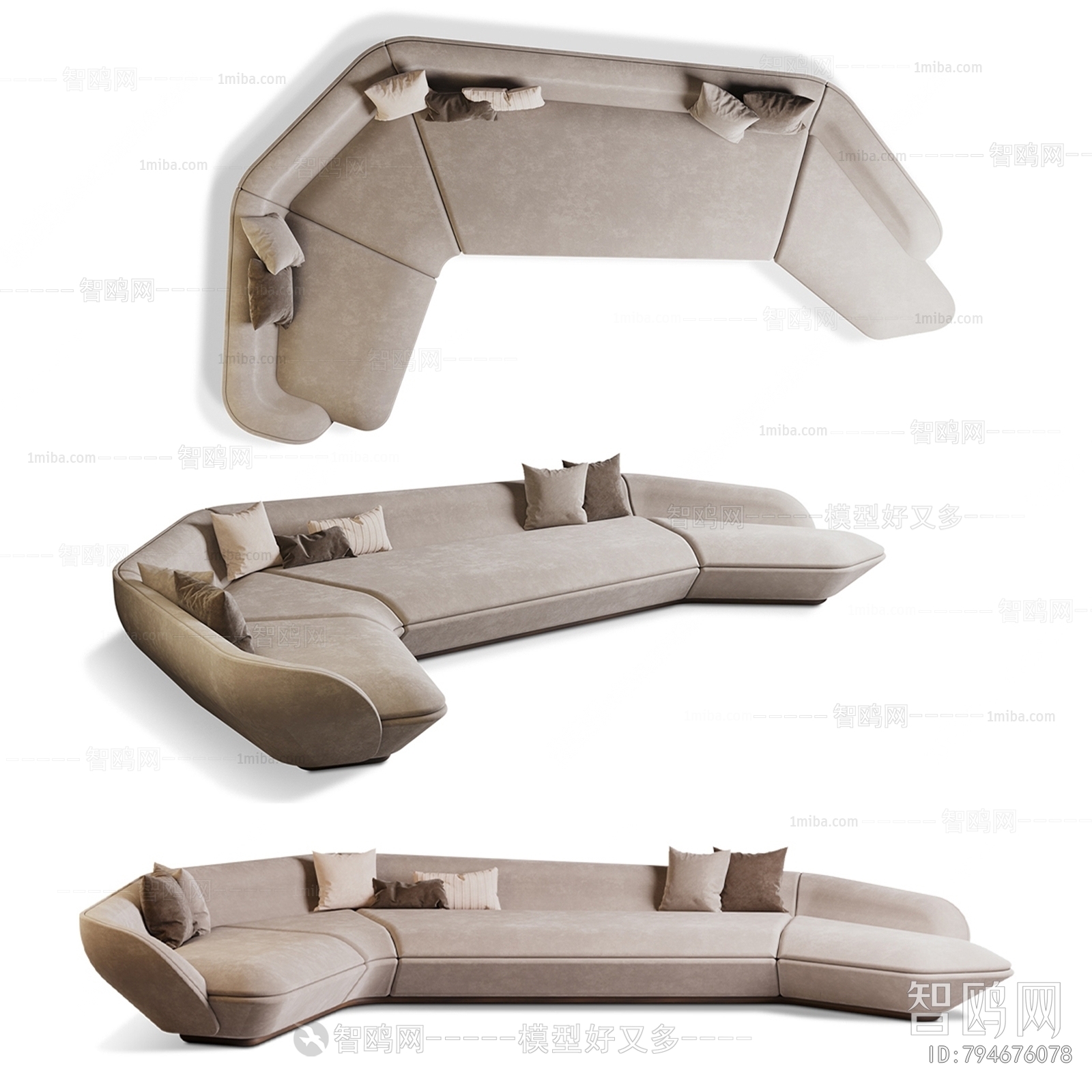 Modern Shaped Sofa