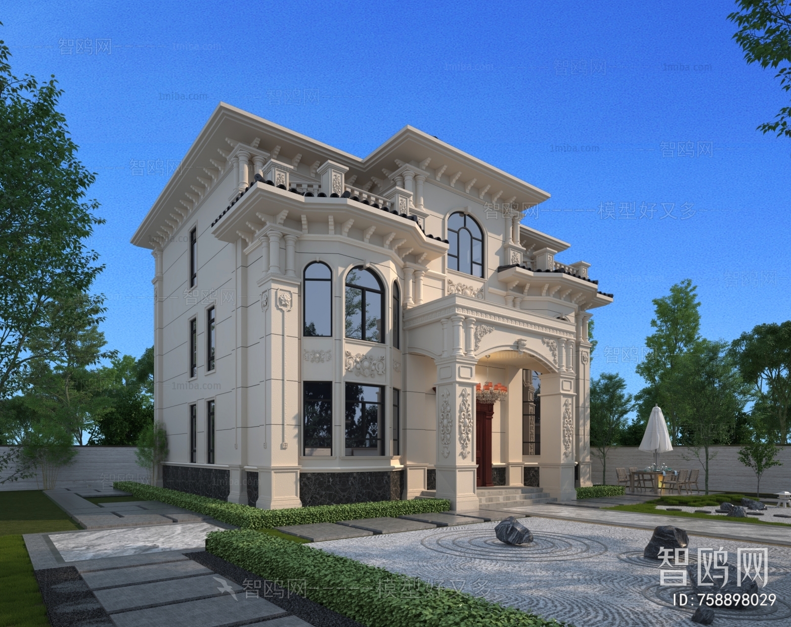 European Style Villa Appearance