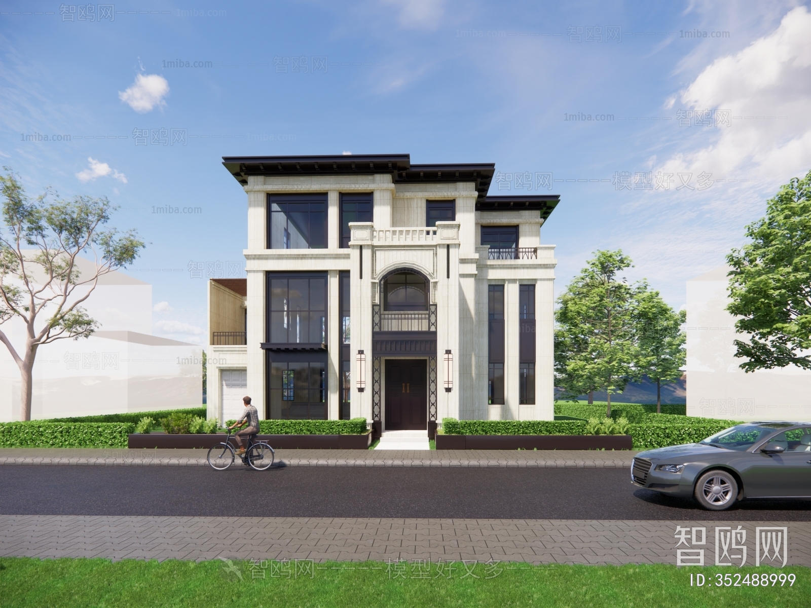 Simple European Style Detached Villa