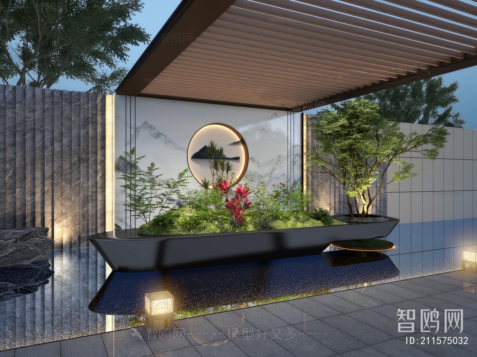 New Chinese Style Courtyard/landscape