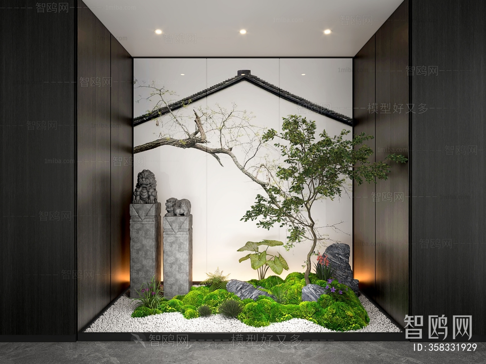 New Chinese Style Plant Landscaping