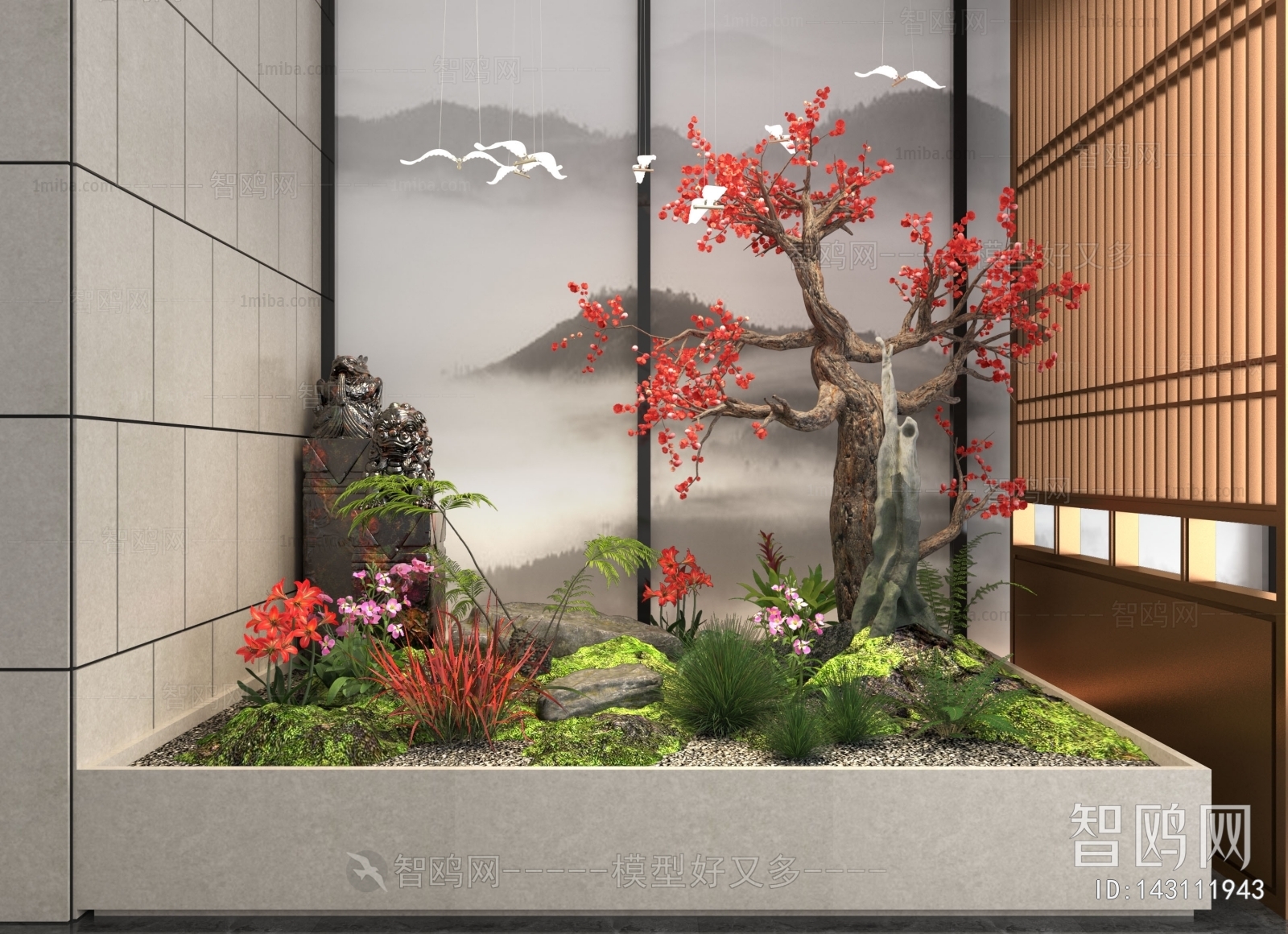 New Chinese Style Plant Landscaping