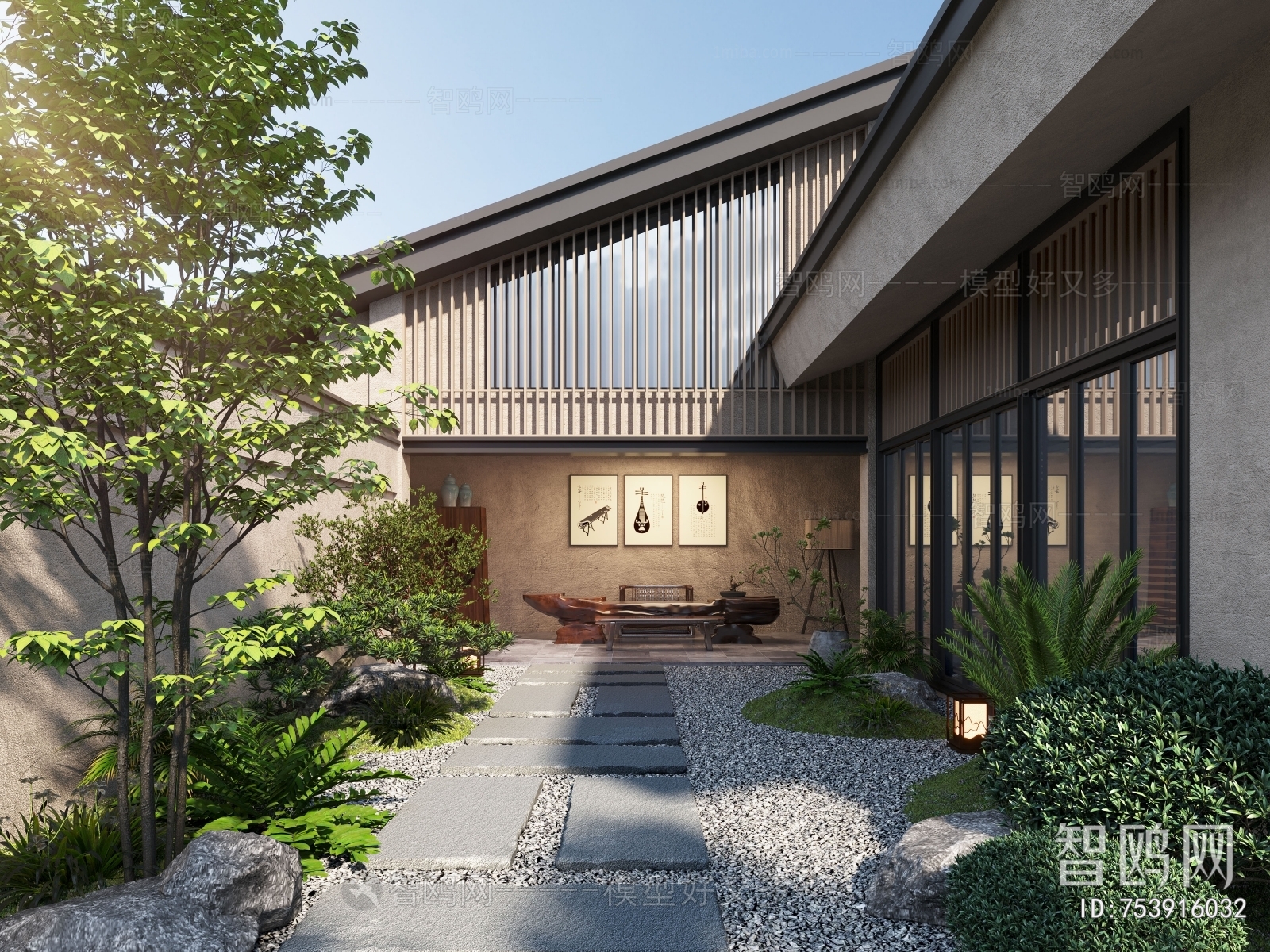 New Chinese Style Courtyard/landscape