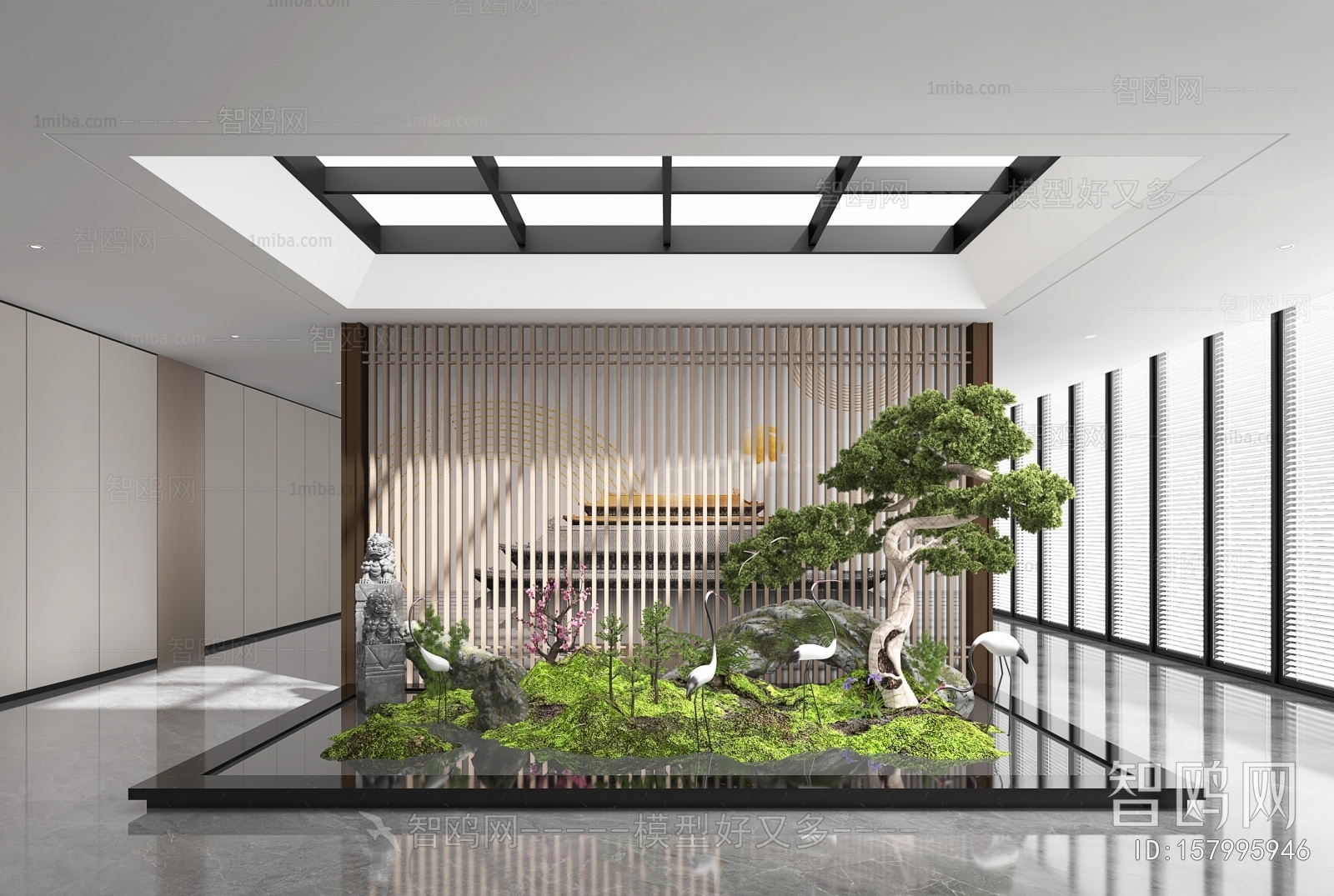 New Chinese Style Plant Landscaping