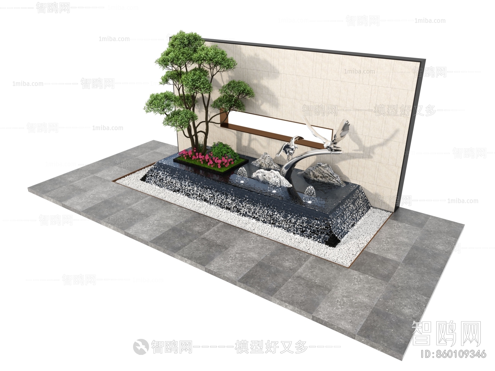 New Chinese Style Plant Landscaping