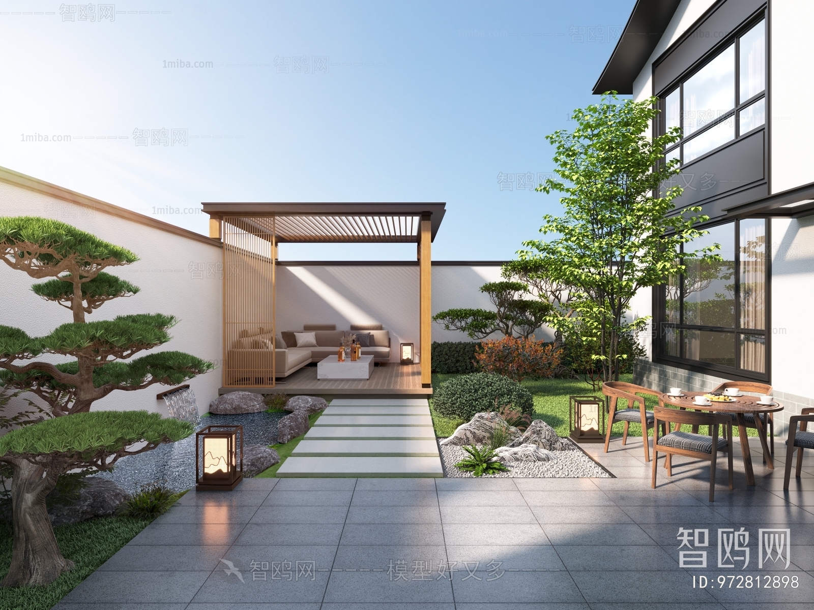 New Chinese Style Courtyard/landscape