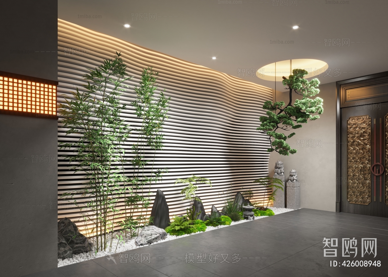 New Chinese Style Plant Landscaping