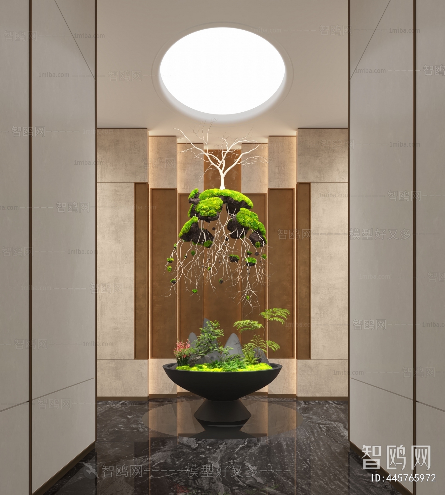 New Chinese Style Plant Landscaping