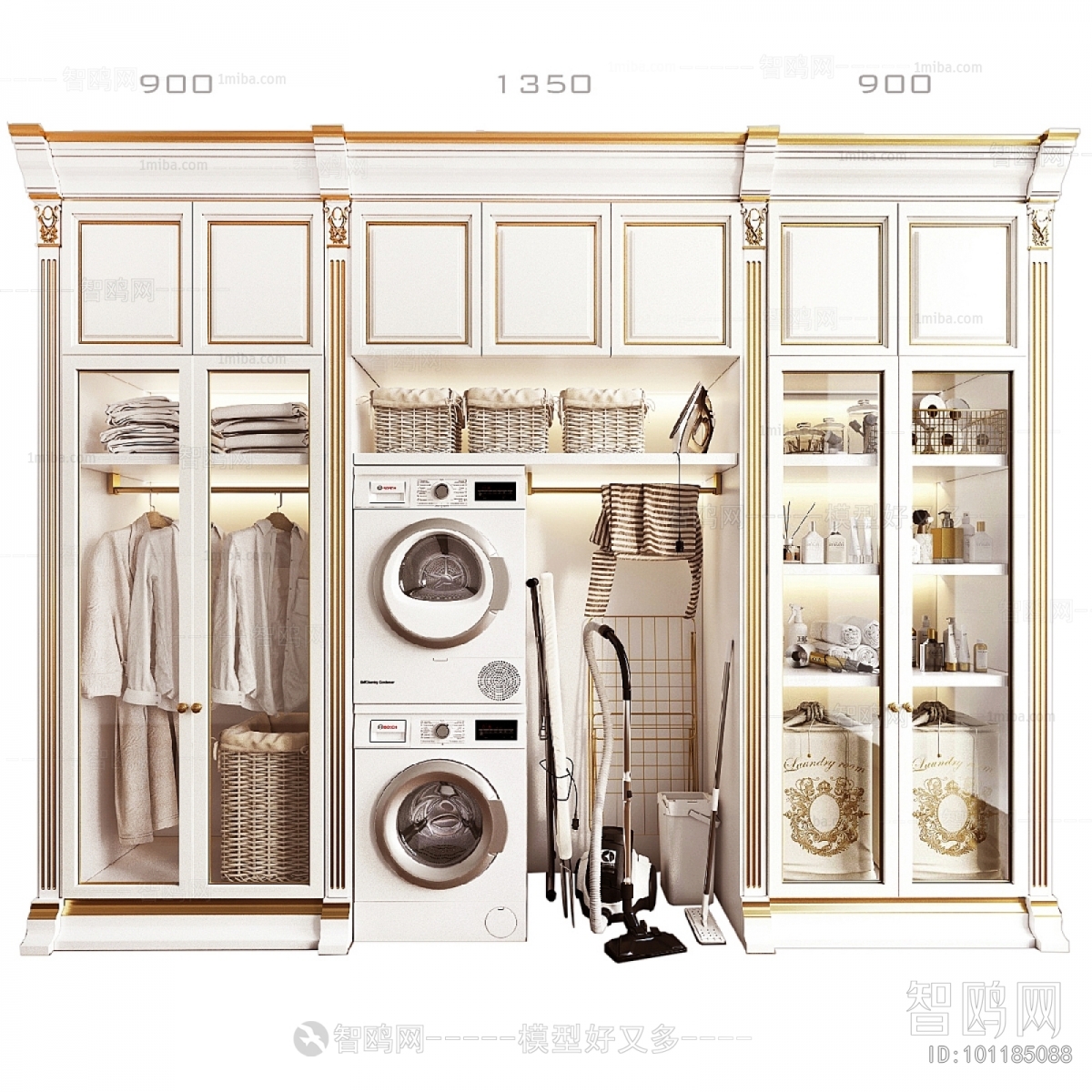 Modern Laundry Cabinet