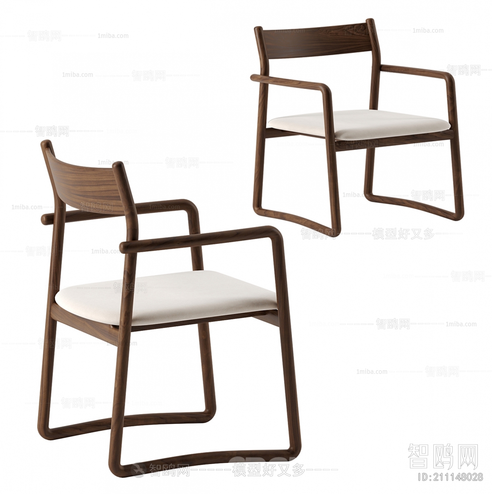 Modern New Chinese Style Single Chair