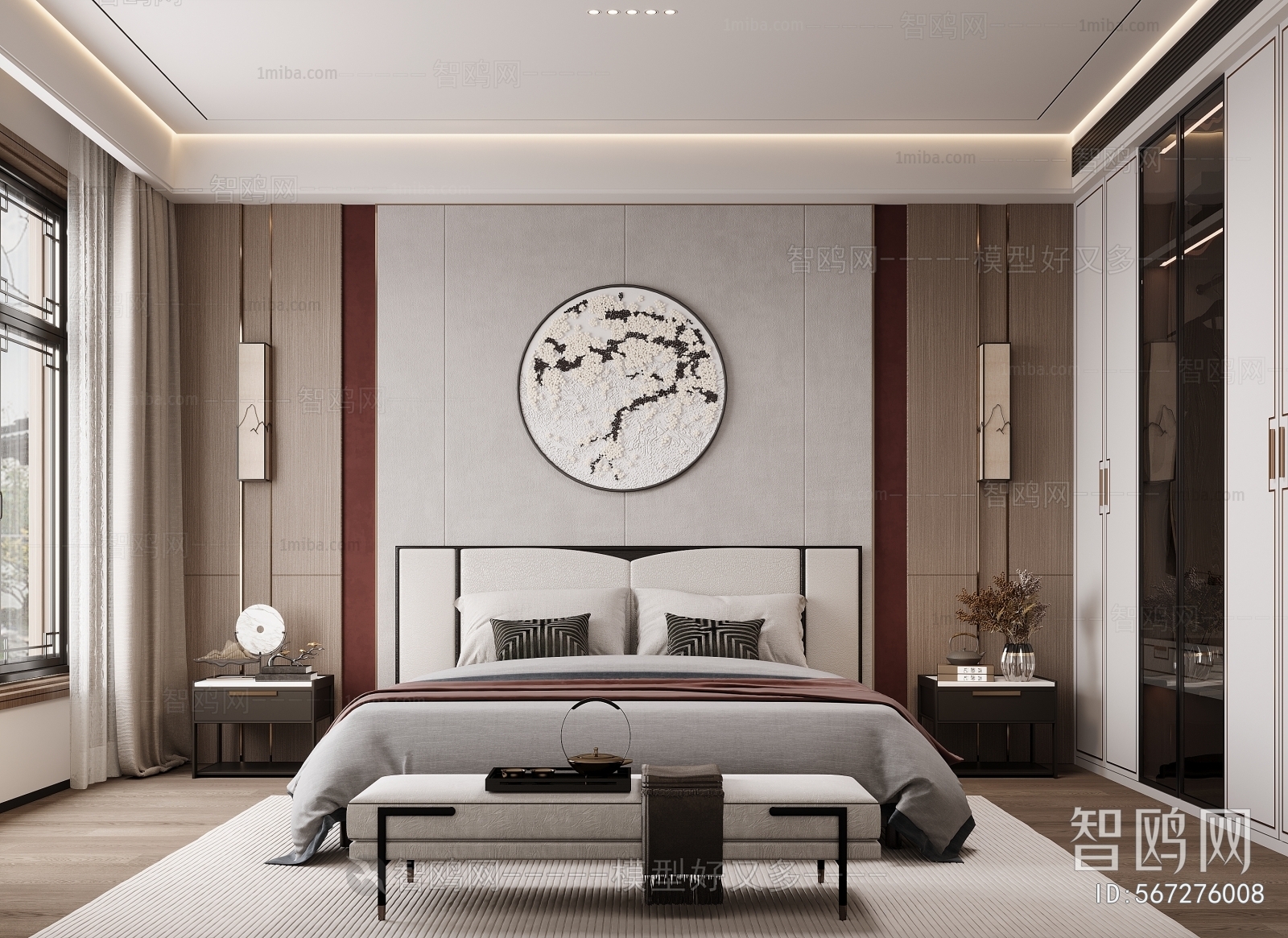 New Chinese Style Bedroom