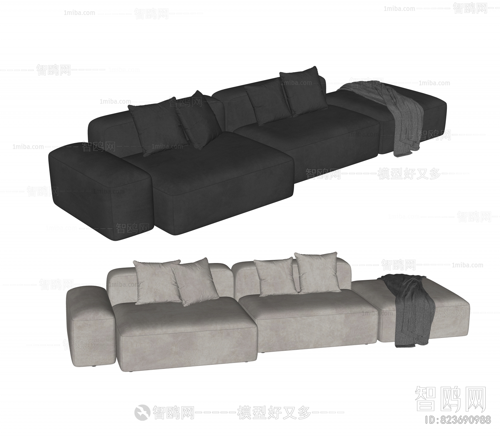 Modern Multi Person Sofa