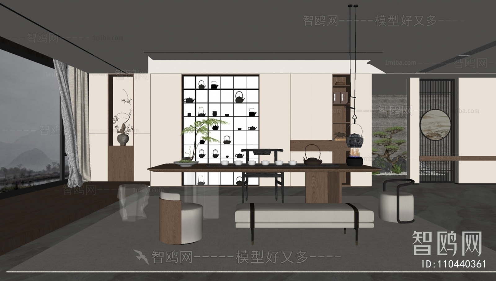 现代新中式茶室