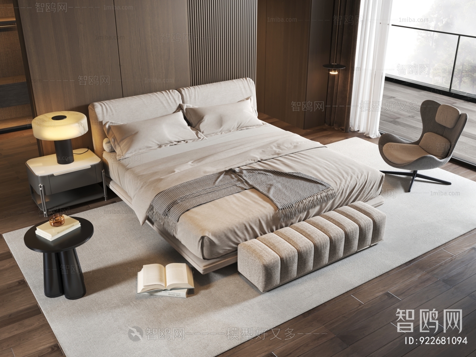 Modern Double Bed