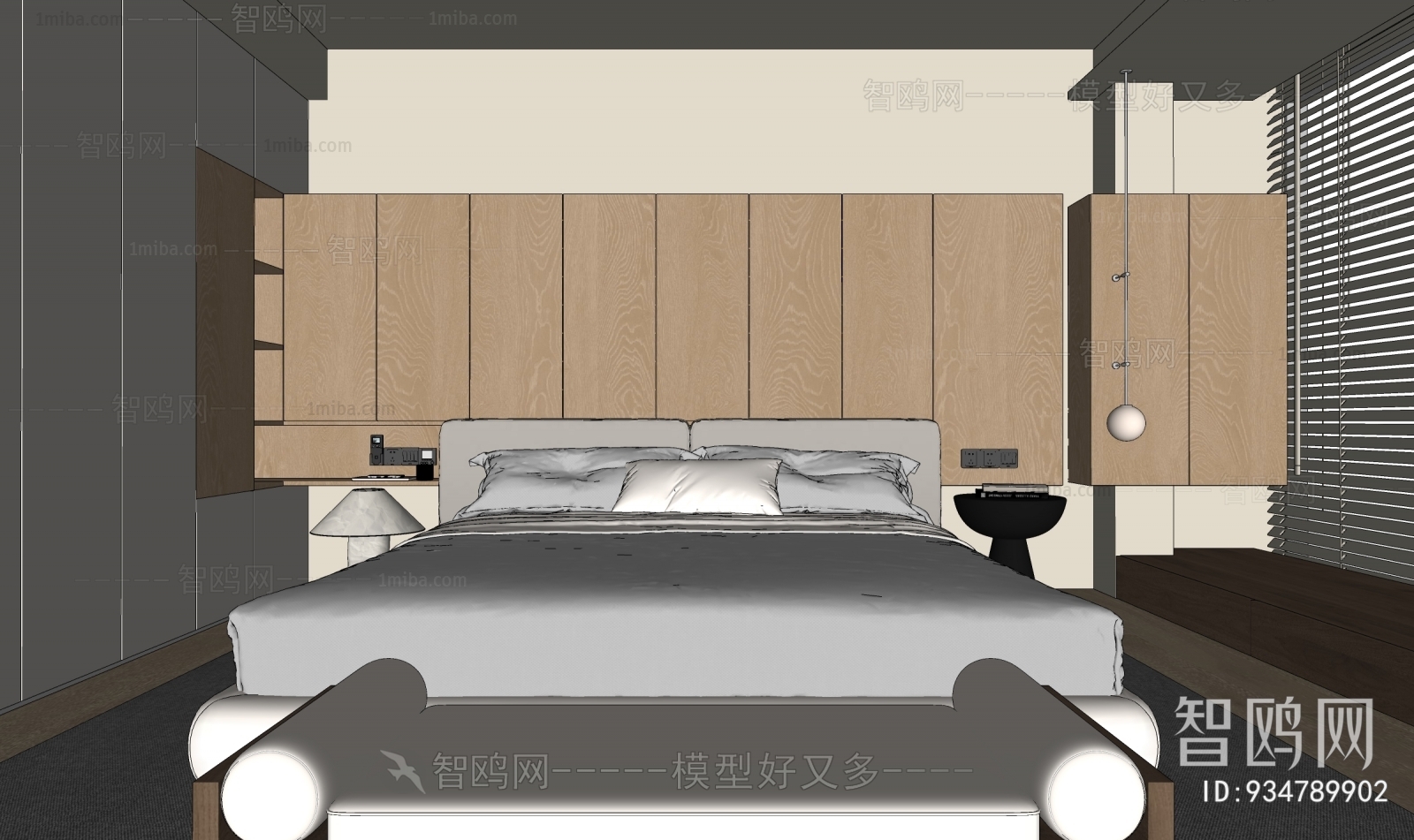 Modern Wabi-sabi Style Bedroom