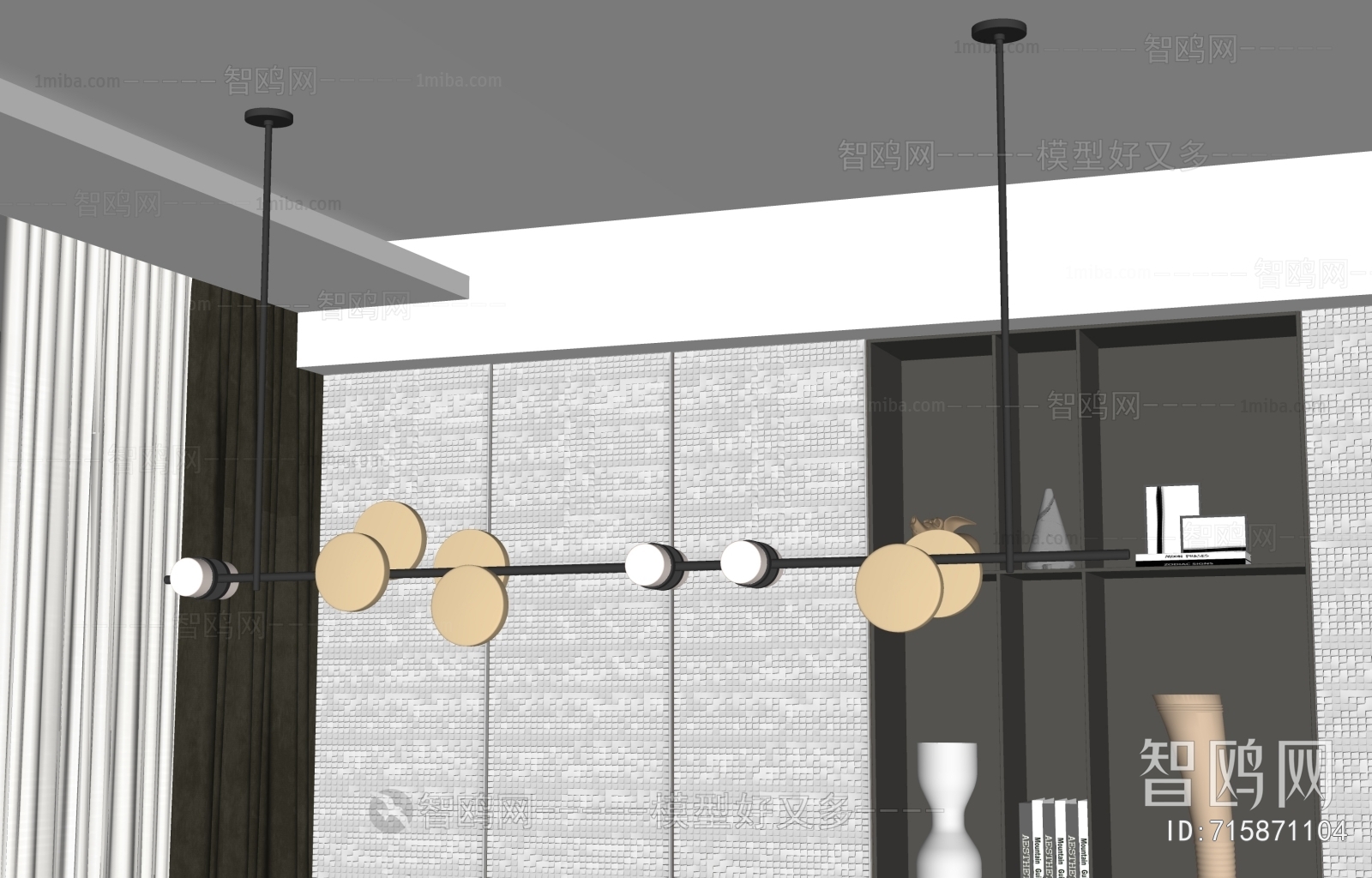 Modern Long Chandelier