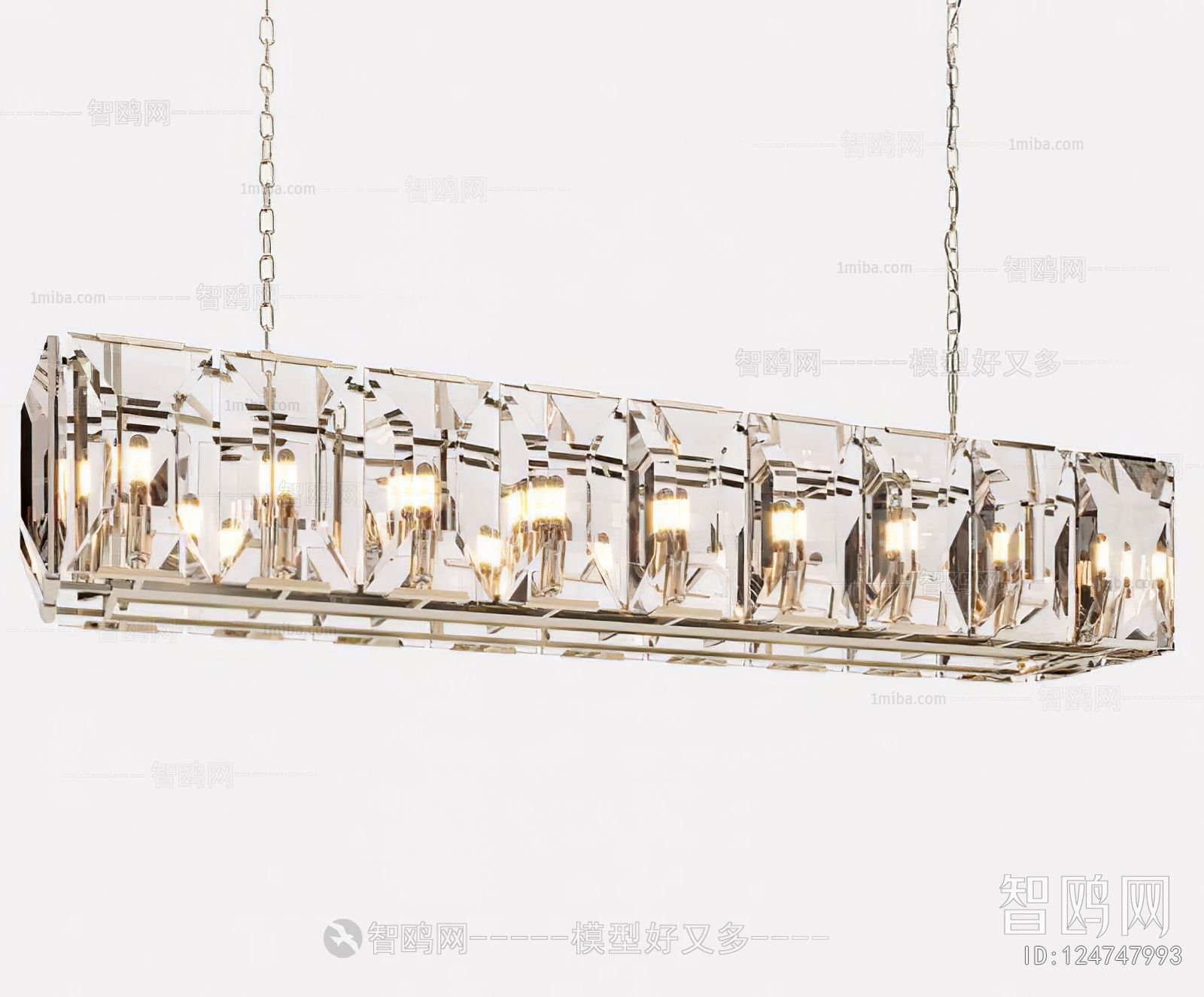 Modern Long Chandelier