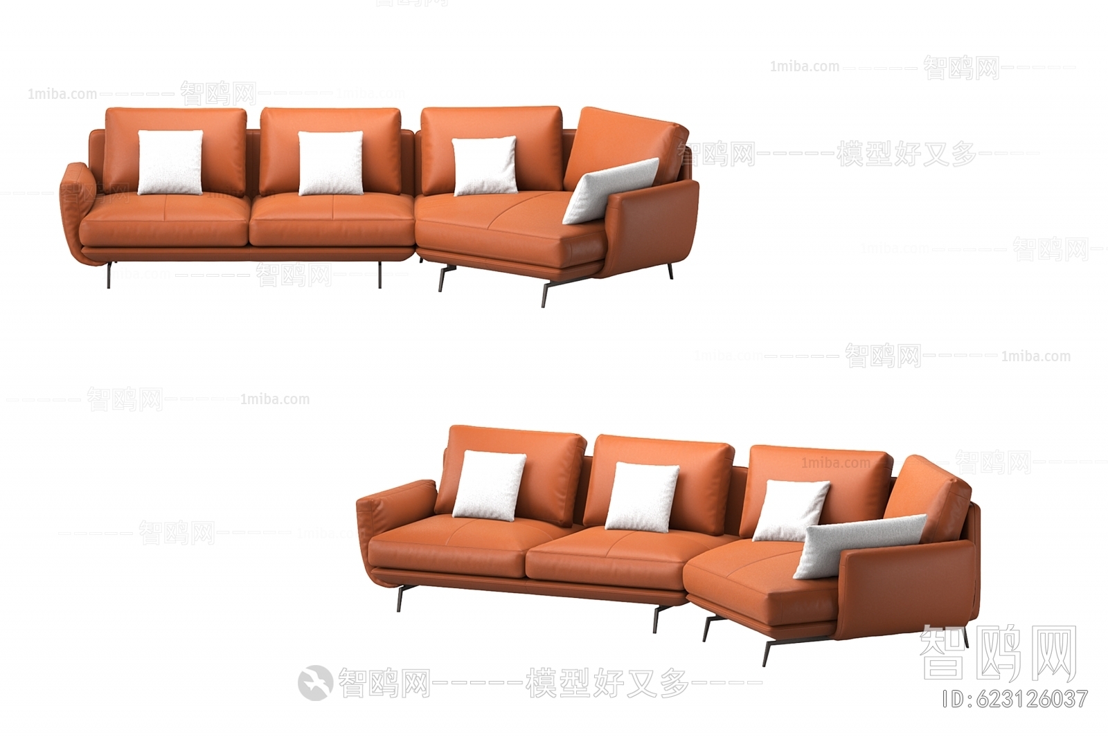 Nordic Style Three-seat Sofa