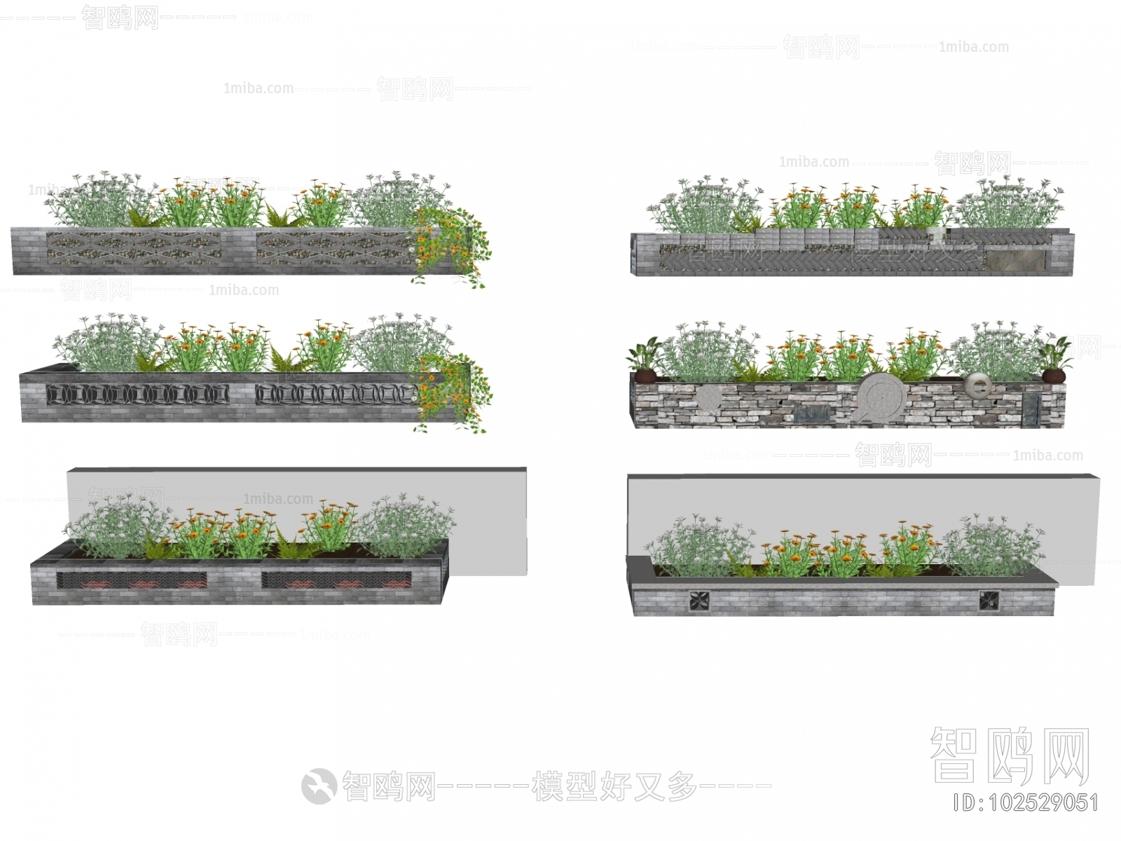 New Chinese Style Flower Bed, Flower Bowl, Flower Box