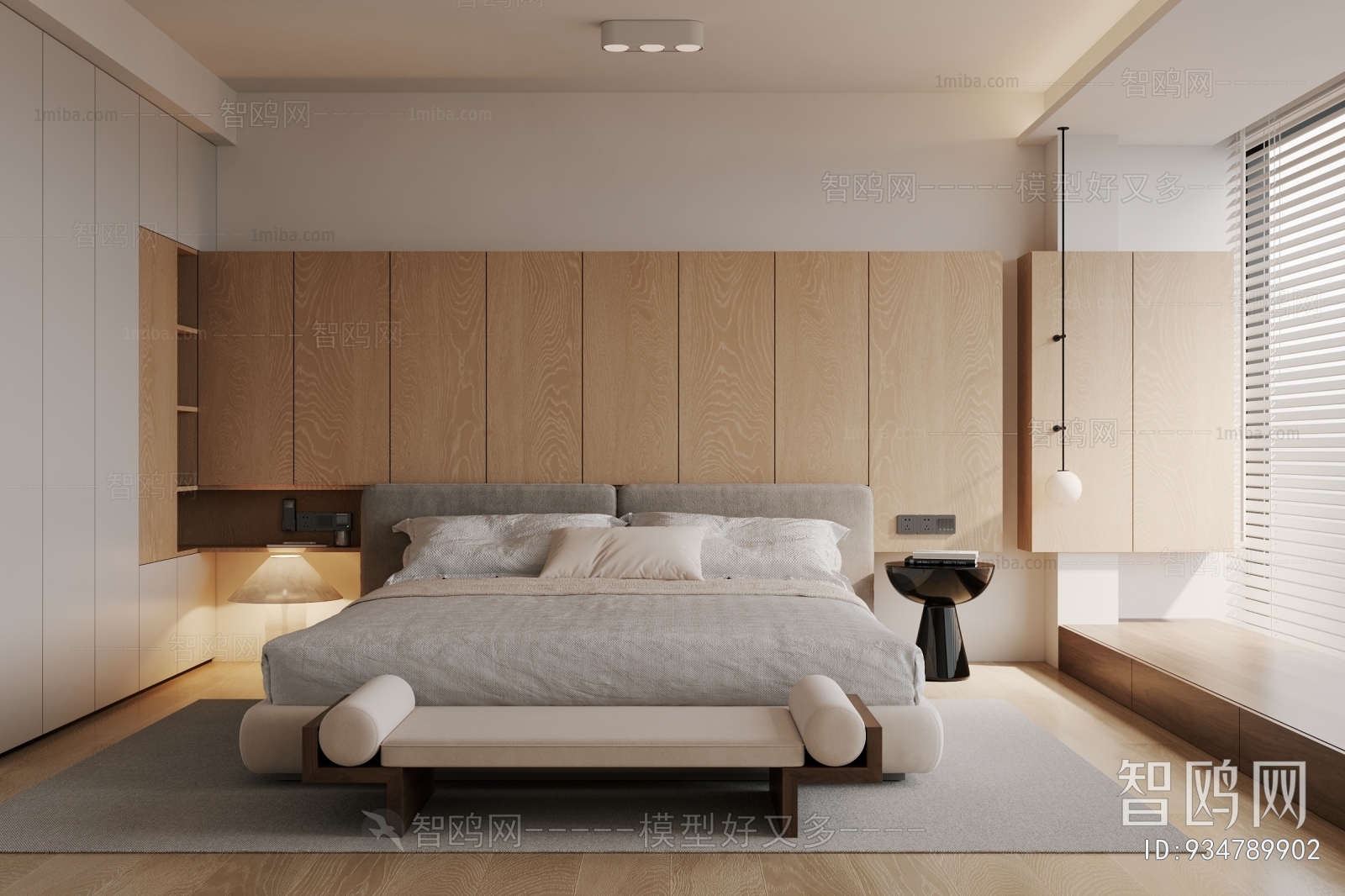 Modern Wabi-sabi Style Bedroom