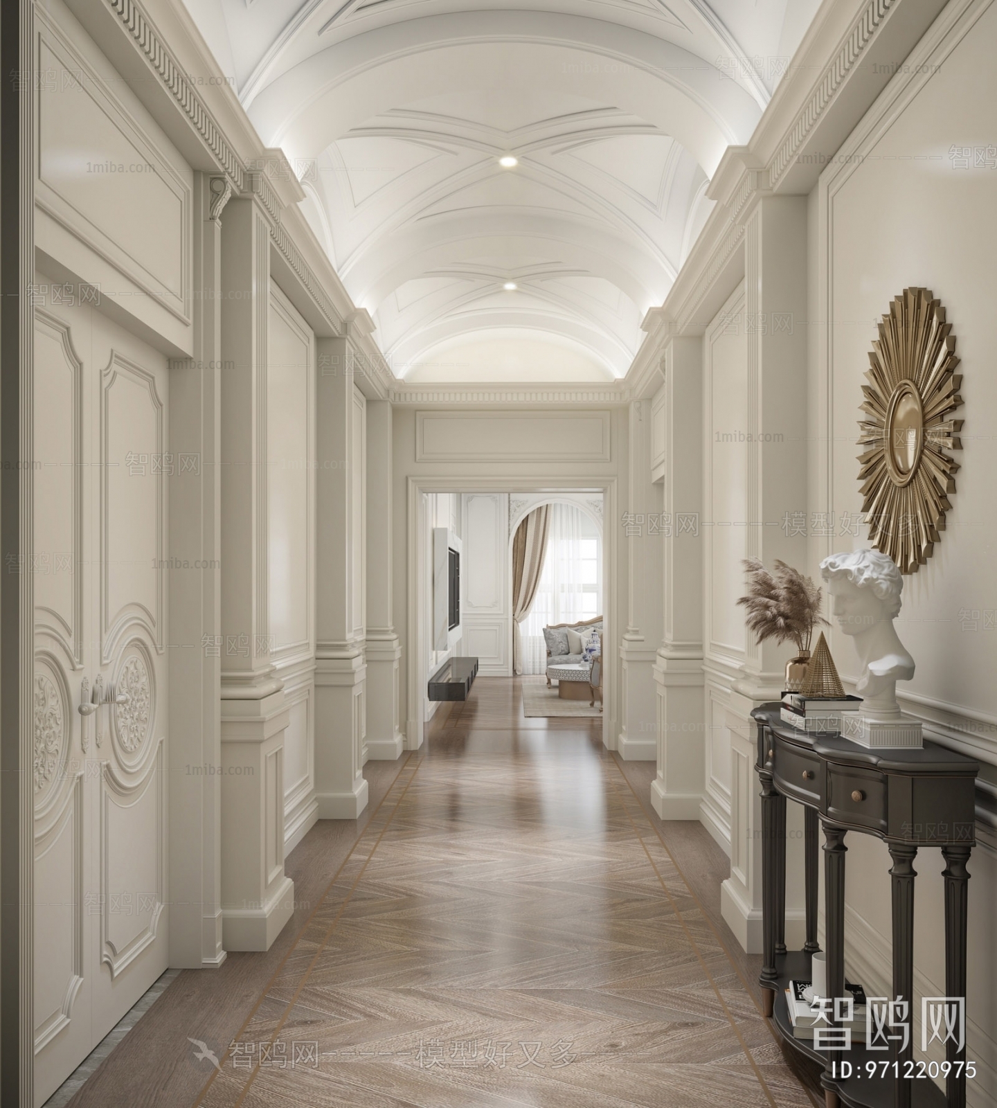 Simple European Style Hallway