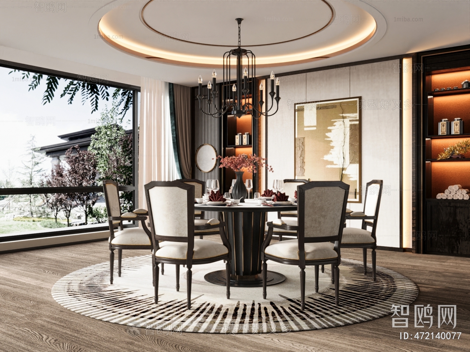 New Chinese Style Dining Room