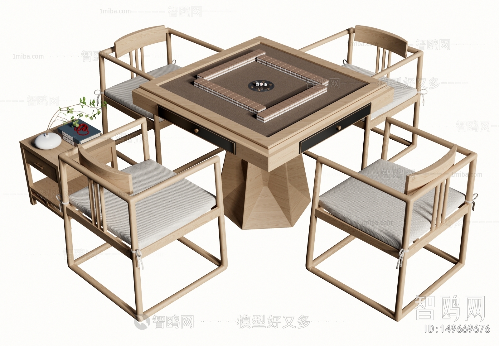 Modern Mahjong Tables And Chairs