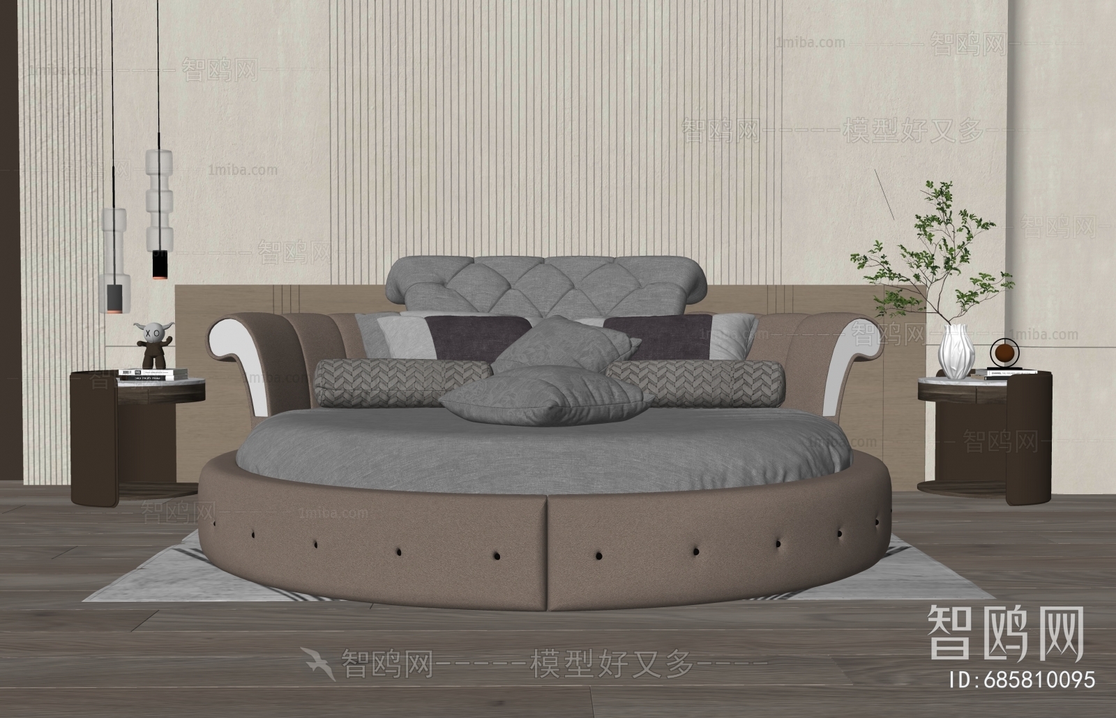 Modern Round Bed