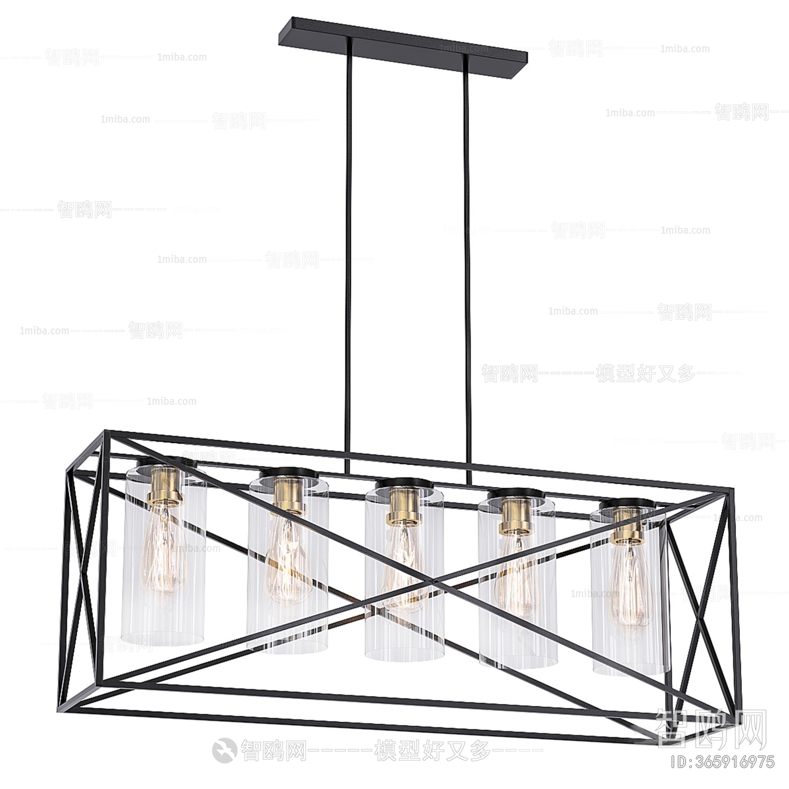 Modern Long Chandelier