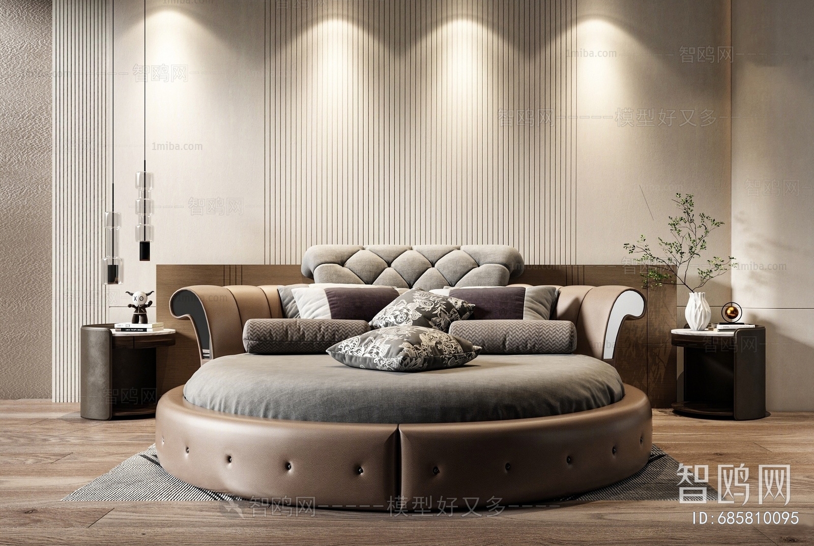 Modern Round Bed