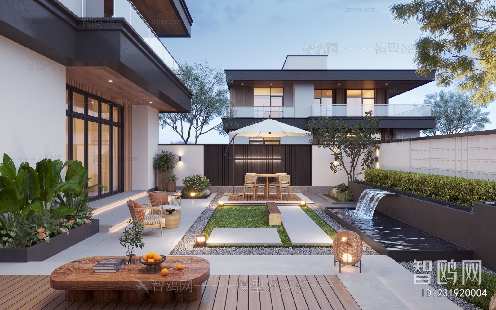 Modern Courtyard/landscape