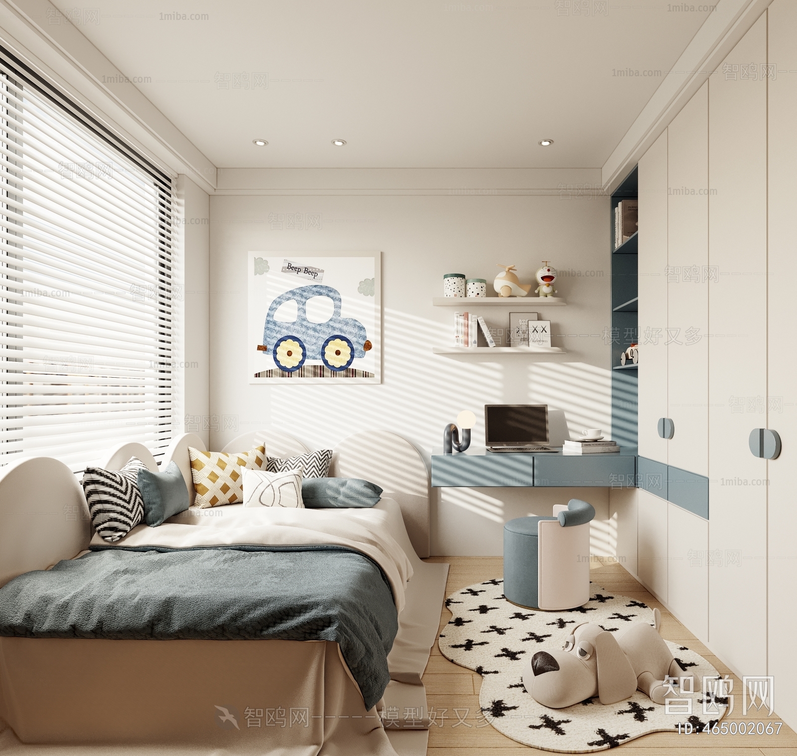 Modern Boy's Room And Son's Room