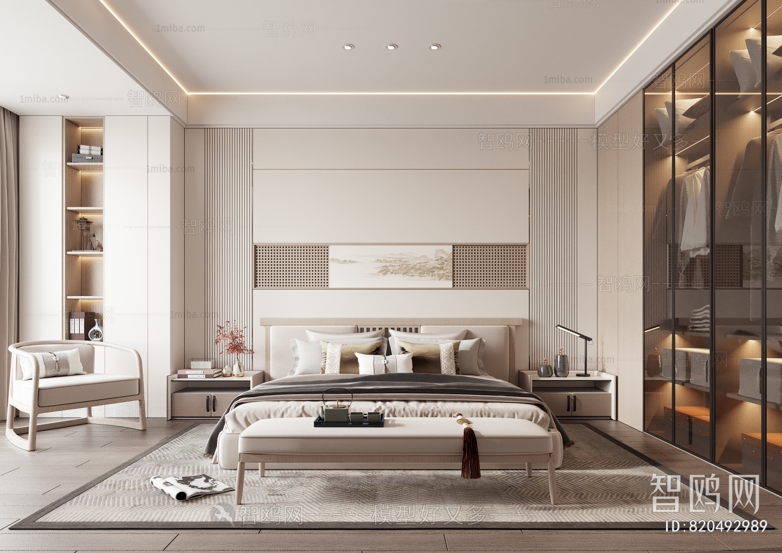 Modern New Chinese Style Bedroom