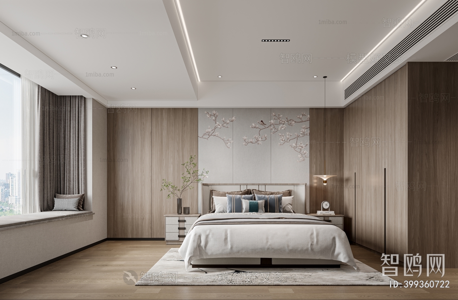 New Chinese Style Bedroom