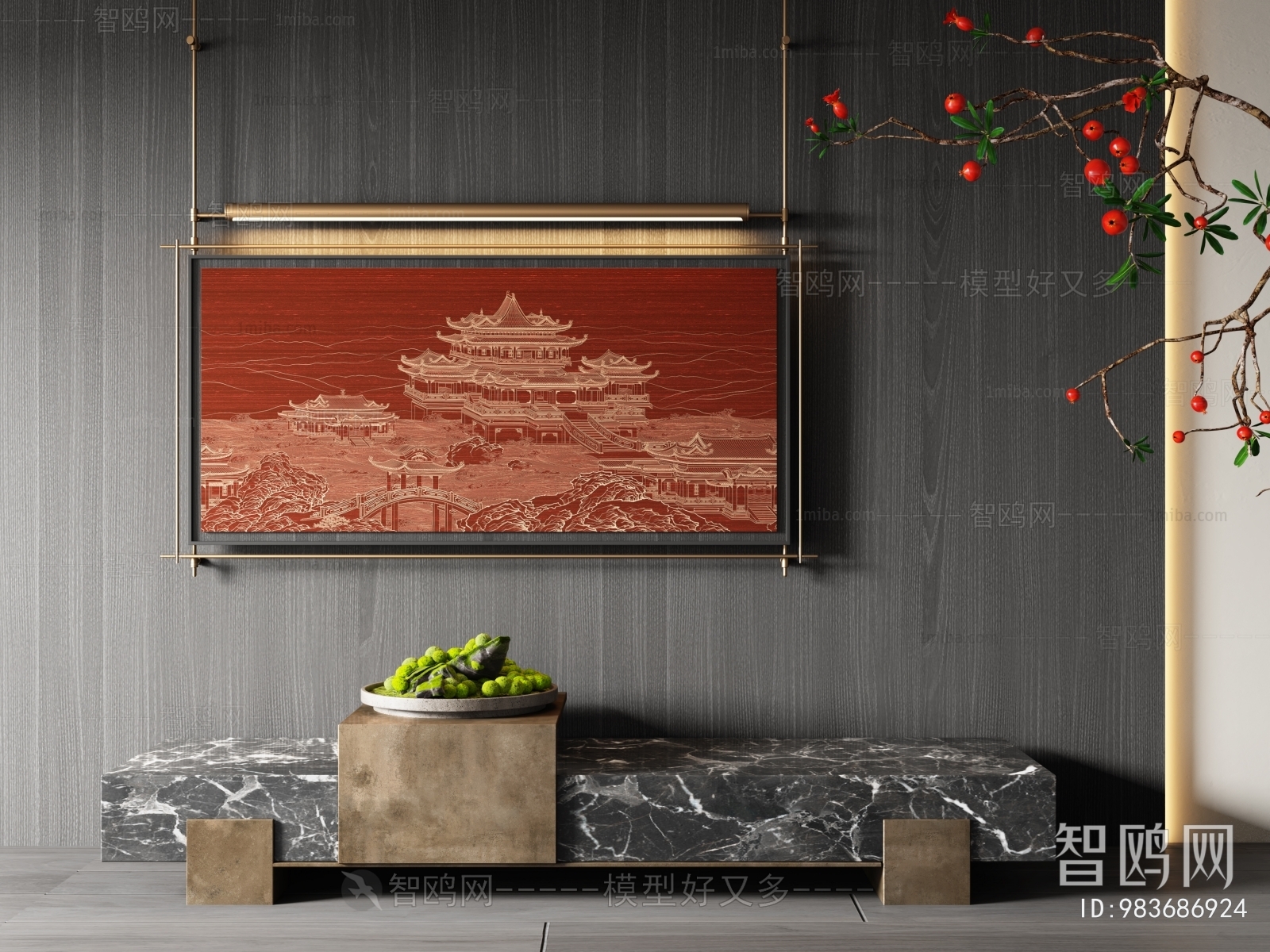 New Chinese Style Retro Style Painting