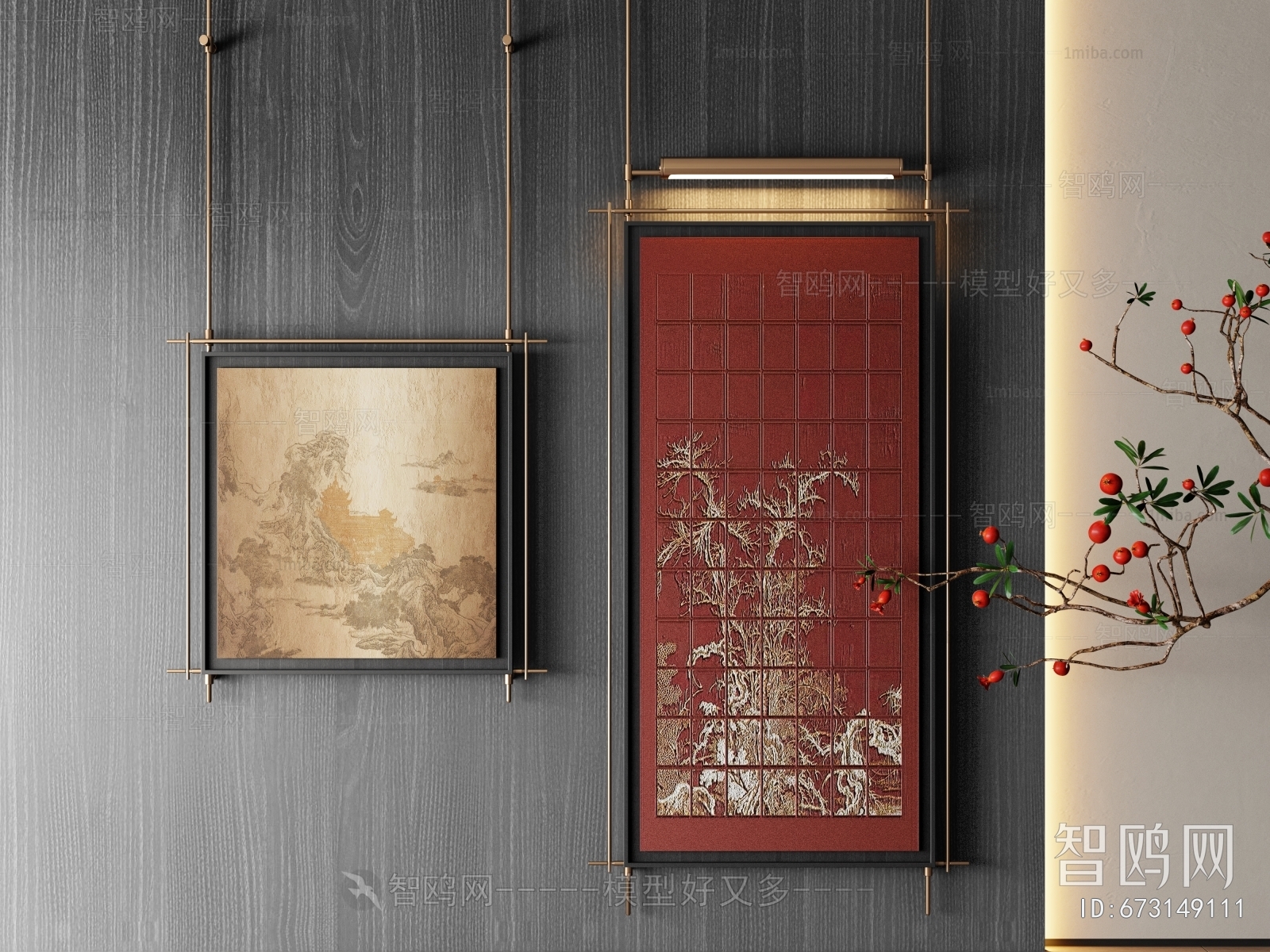 New Chinese Style Retro Style Painting