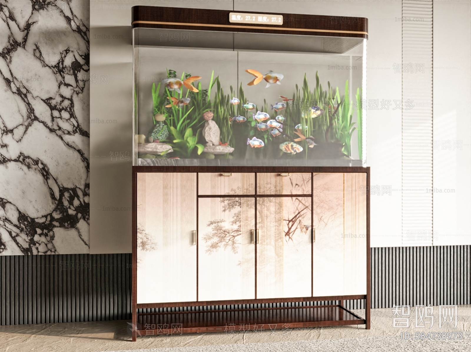 New Chinese Style Fish Tank