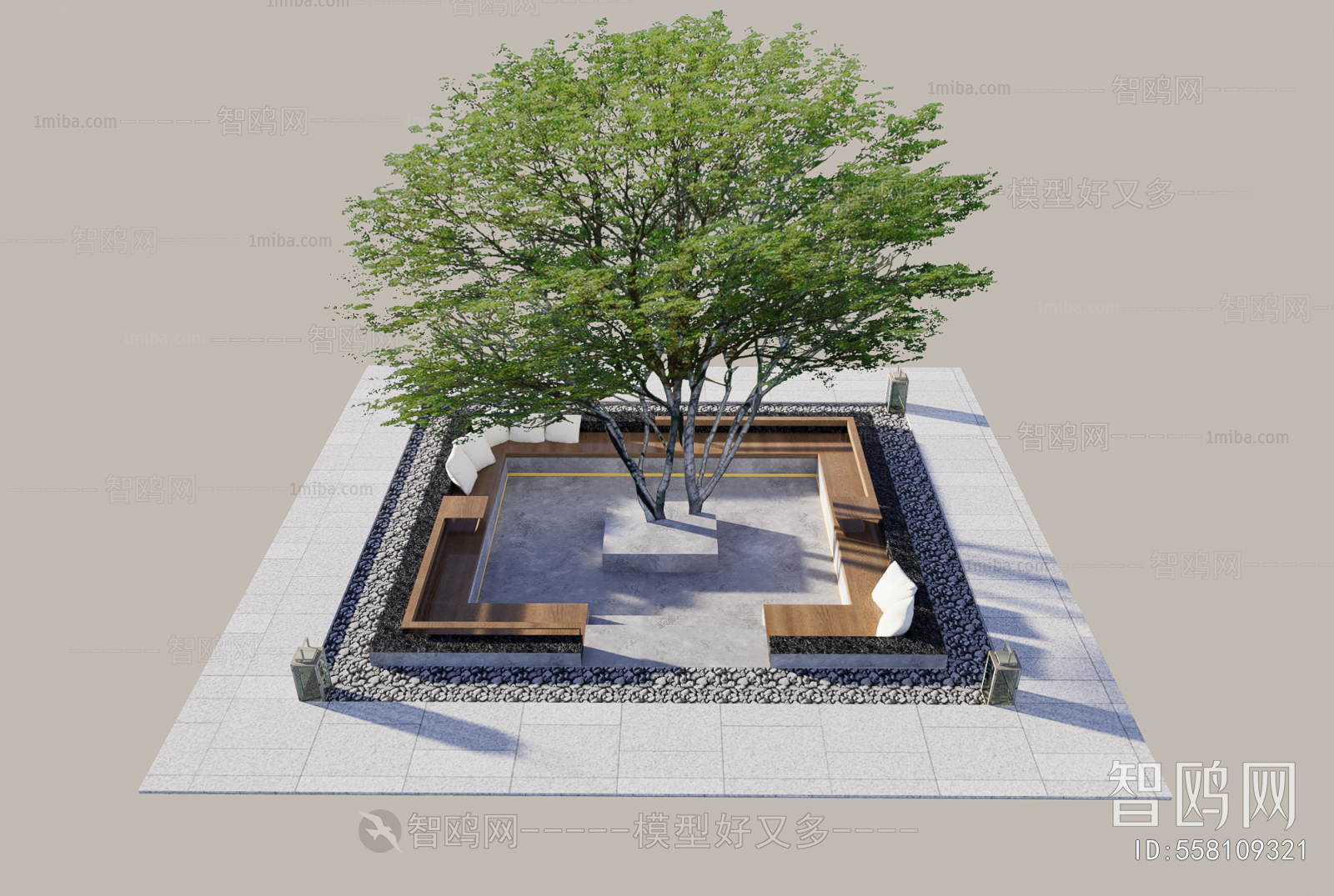 Modern Courtyard/landscape