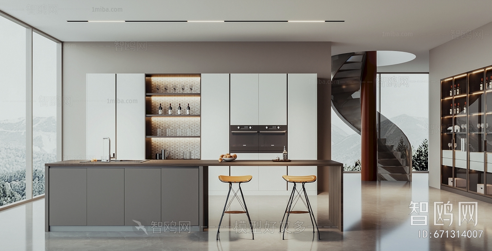 Modern Open Kitchen