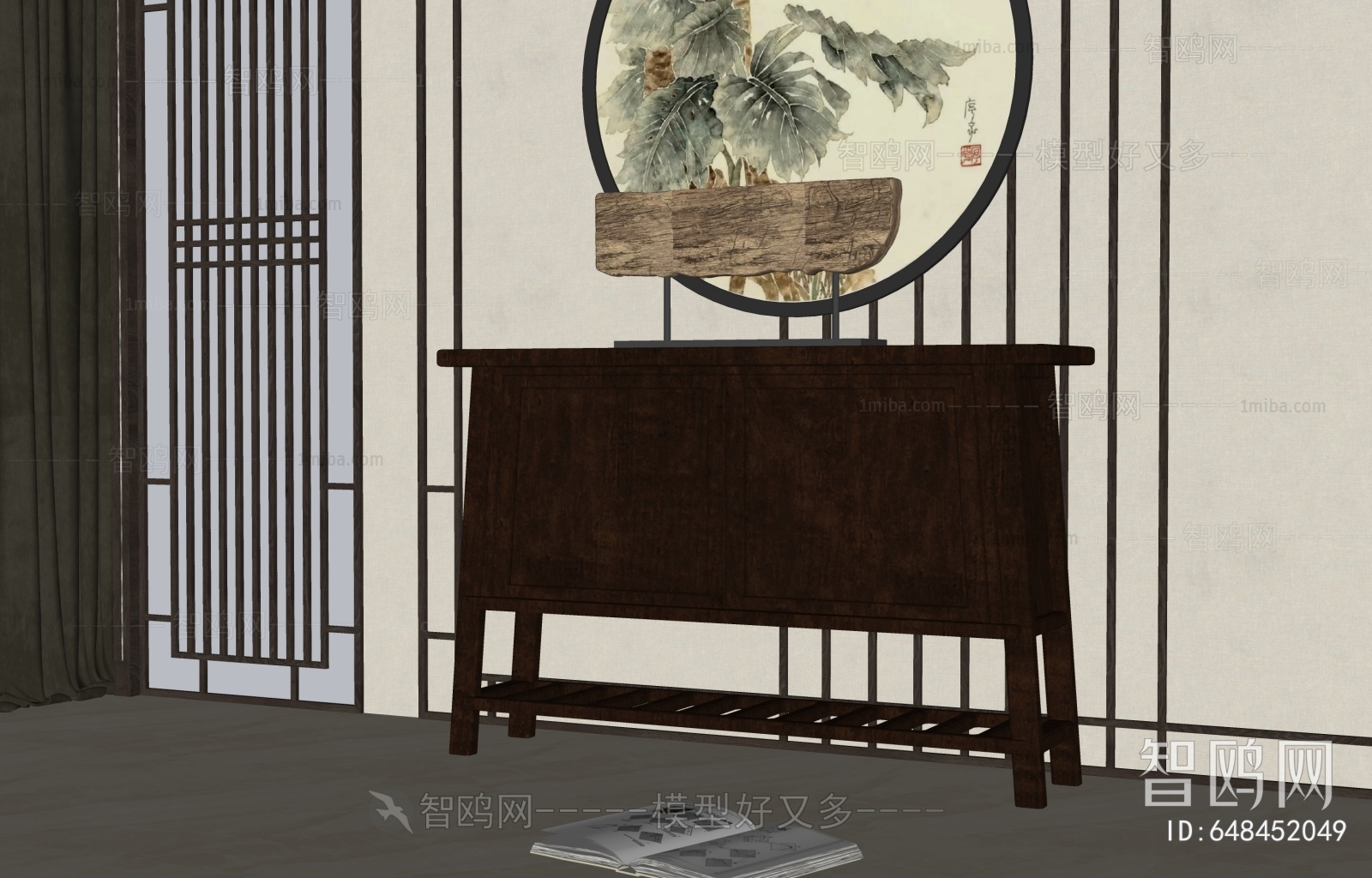 New Chinese Style Entrance Cabinet