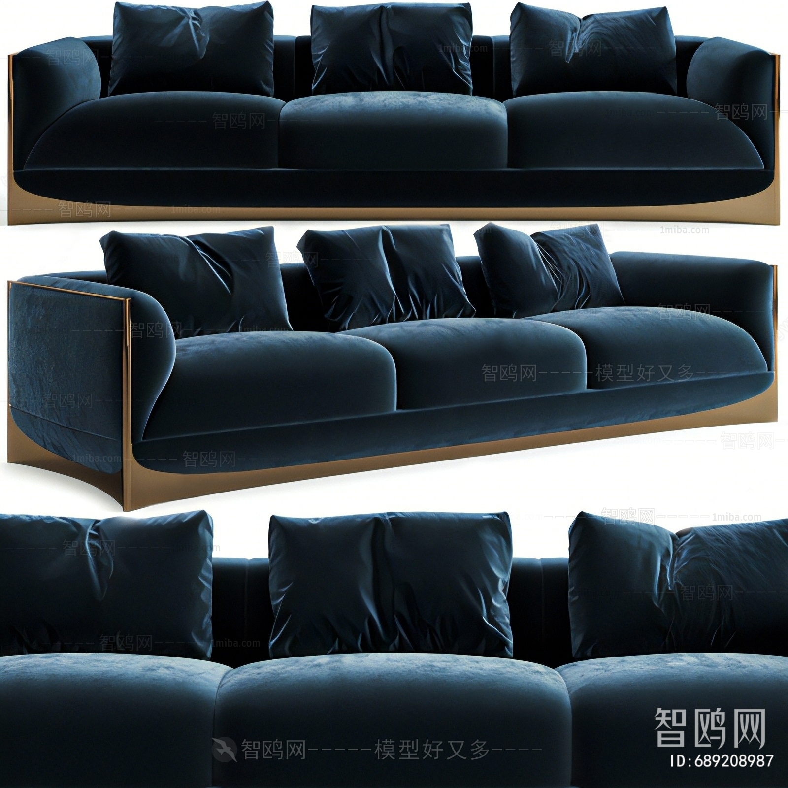 Modern Three-seat Sofa